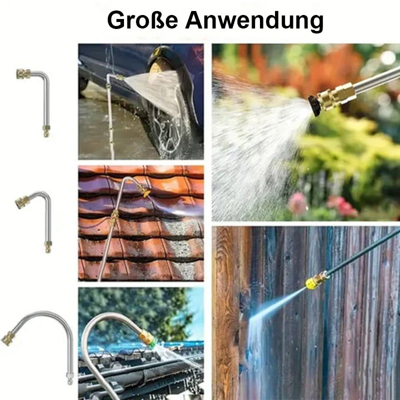 🎁 60% DE RÉDUCTION ! 🚗 Kit de Rallonge pour Nettoyeur Haute Pression – Jusqu’à 4000 PSI, Nettoyage de Toits & Gouttières Sans Échelle 💧🔧 - Image 3