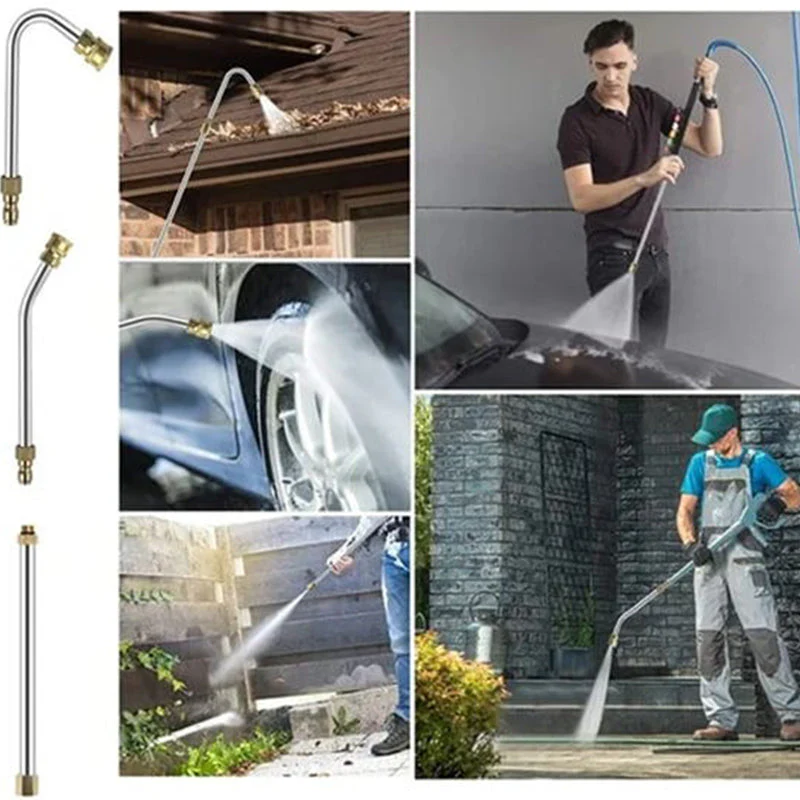 🎁 60% DE RÉDUCTION ! 🚗 Kit de Rallonge pour Nettoyeur Haute Pression – Jusqu’à 4000 PSI, Nettoyage de Toits & Gouttières Sans Échelle 💧🔧 - Image 5