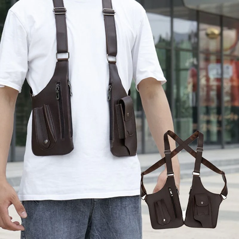 🔥2025 NEW HOT SALE🔥Double Shoulder Strap Multi-Pocket Outdoor Anti-Theft Tactical Bag - Image 8