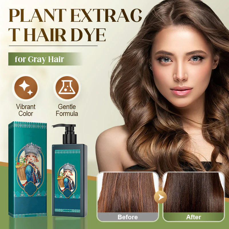 🌿 ACHETEZ 2, OFFERT 1 ! ✨ Colorant Capillaire aux Extraits Végétaux pour Cheveux Blancs - Formule Naturelle aux Botaniques Nourrissants pour une Couleur Éclatante sans Dommage 💆♀️💫