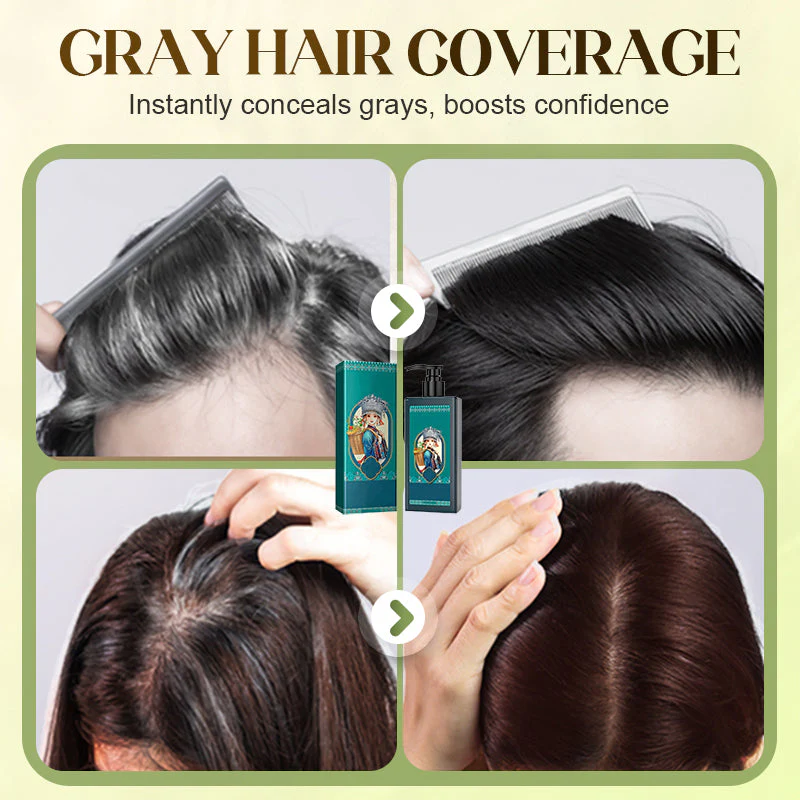 🌿 ACHETEZ 2, OFFERT 1 ! ✨ Colorant Capillaire aux Extraits Végétaux pour Cheveux Blancs - Formule Naturelle aux Botaniques Nourrissants pour une Couleur Éclatante sans Dommage 💆♀️💫 - Image 3
