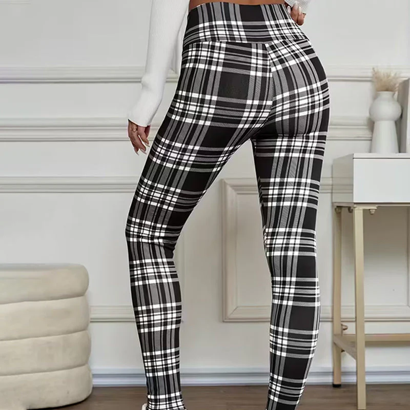 đąđą60 % de rĂ©duction !!â°Leggings en polaire Ă carreaux pour femmesđ„ - Image 3