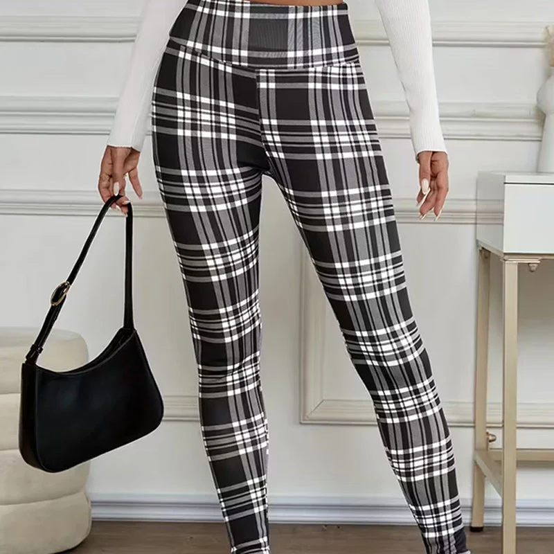 đąđą60 % de rĂ©duction !!â°Leggings en polaire Ă carreaux pour femmesđ„ - Image 4