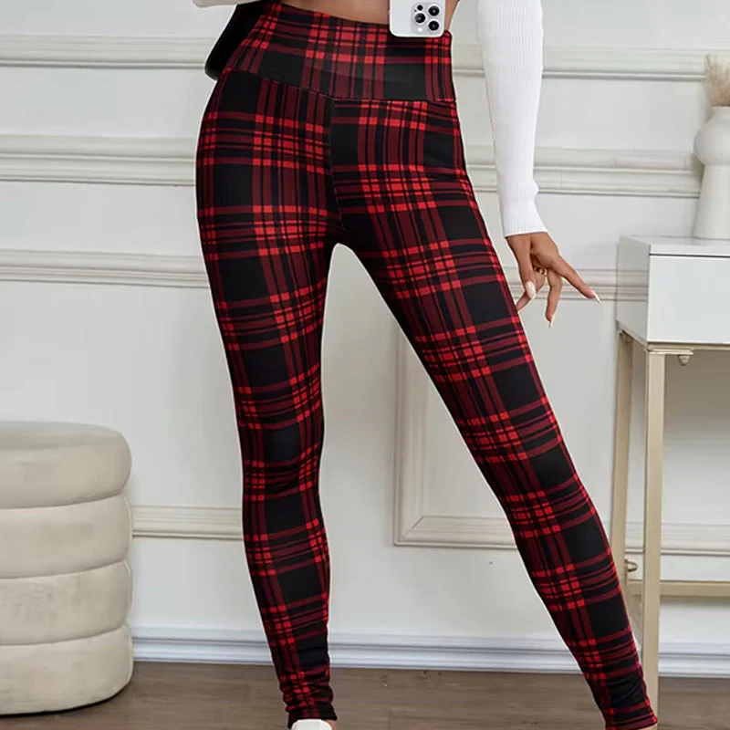 đąđą60 % de rĂ©duction !!â°Leggings en polaire Ă carreaux pour femmesđ„ - Image 5