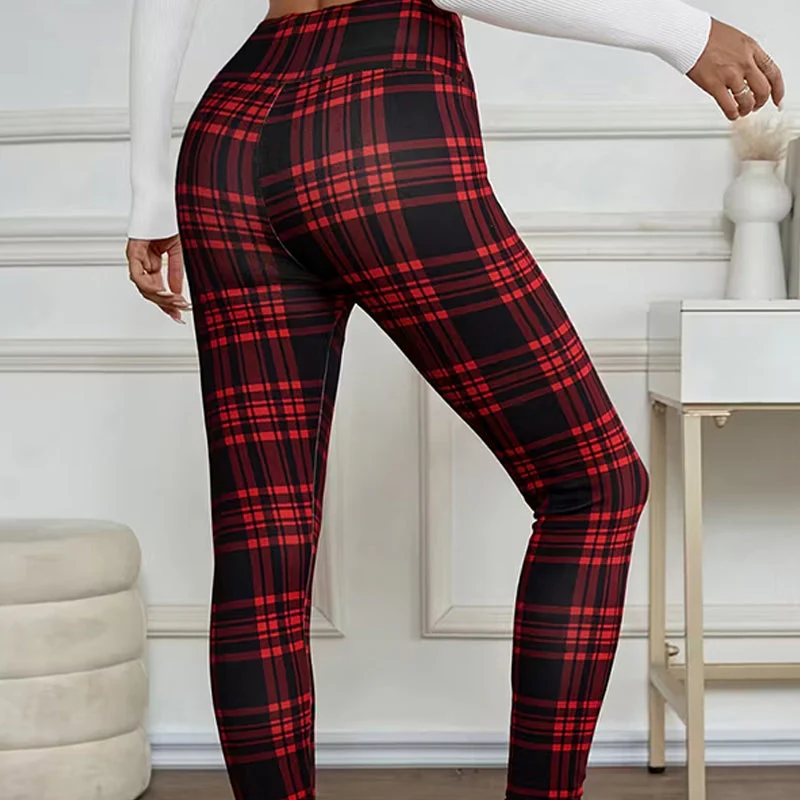 đąđą60 % de rĂ©duction !!â°Leggings en polaire Ă carreaux pour femmesđ„ - Image 6
