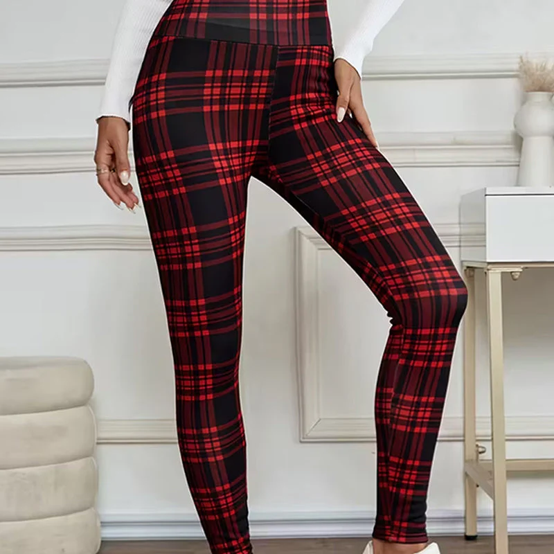 đąđą60 % de rĂ©duction !!â°Leggings en polaire Ă carreaux pour femmesđ„ - Image 7