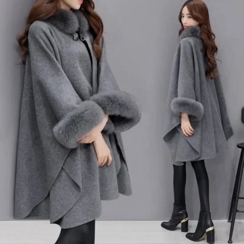 (đSonderangebot â 49 % Rabatt)Premium-Mantel mit Pelzkragen fĂŒr Damen, Herbst und Winterđ„Warm und stilvoll - Image 2