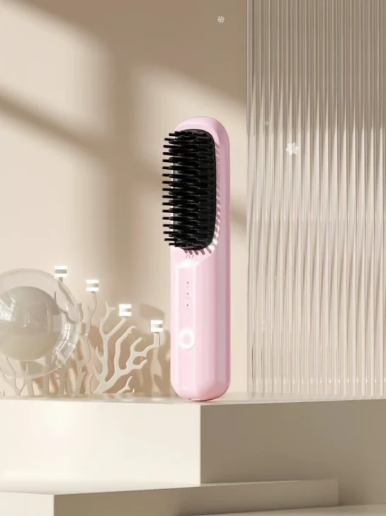 📢📢60 % de réduction !!!✨Peigne à Lisser les Cheveux Sans Fil à Ions Négatifs USB - Image 6