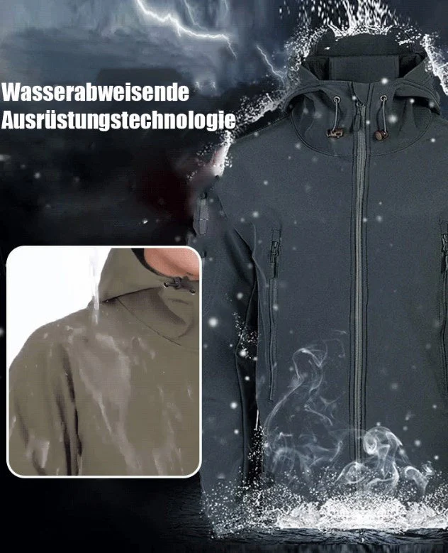 📢📢60 % de réduction !! ⏰Outdoor rembourré épaissi punching-ball veste chaude costume d'alpinisme veste softshell - Image 4