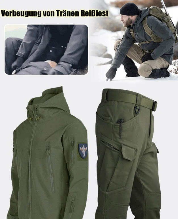 📢📢60 % de réduction !! ⏰Outdoor rembourré épaissi punching-ball veste chaude costume d'alpinisme veste softshell - Image 5