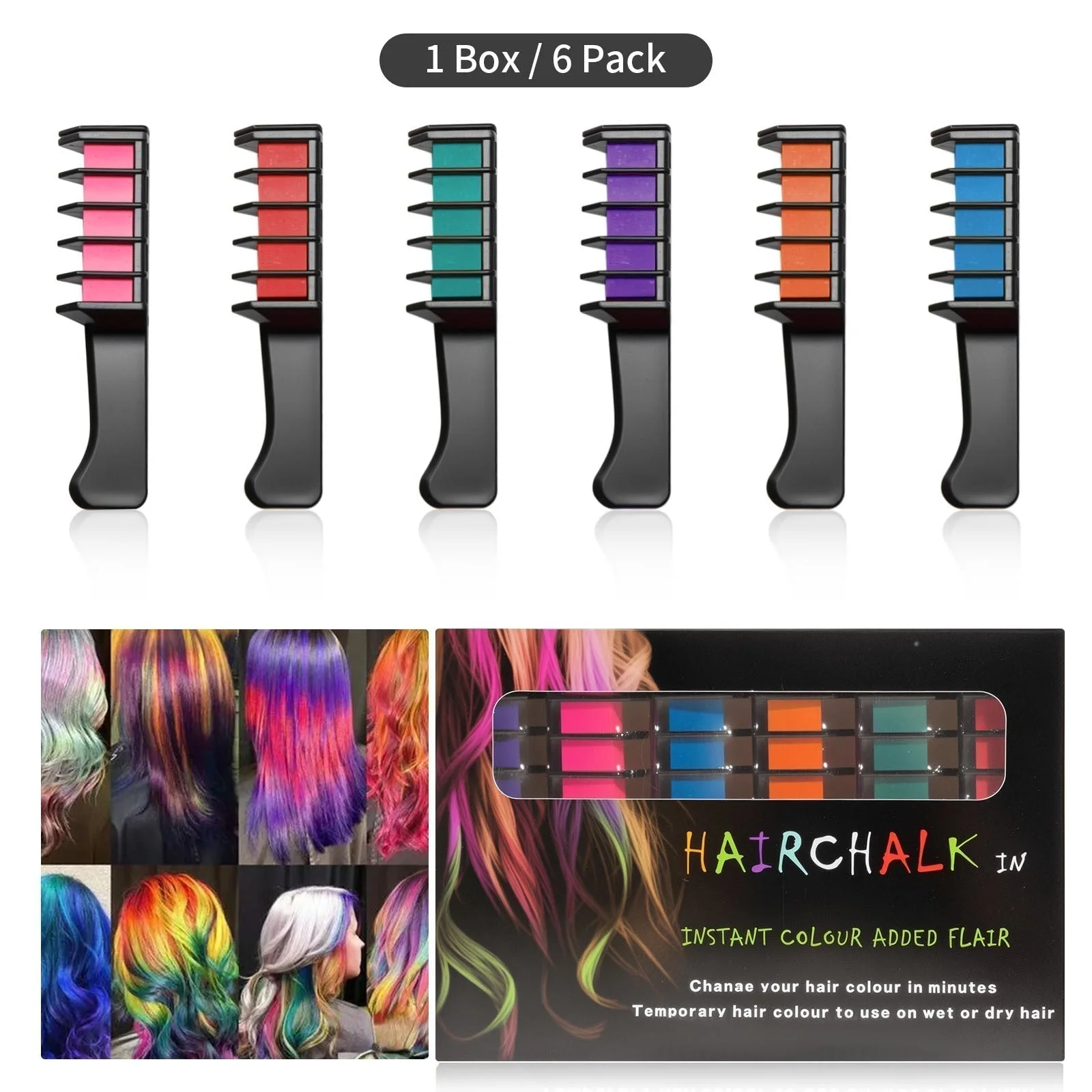 📢📢50 % de réduction !! ⏰Craie colorante temporaire pour cheveux - Sans cruauté - Image 5