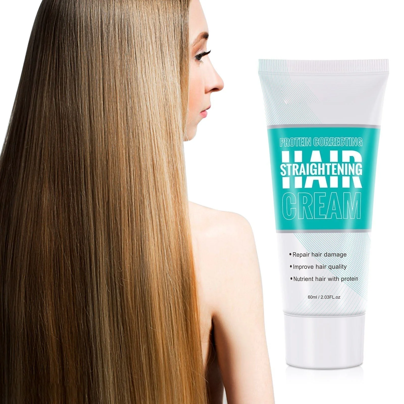 📢📢👧Achetez 3 pour une durée limitée obtenez 2 gratuit✨🌸 Crème lissante aux protéines capillaires🌸 - Image 8