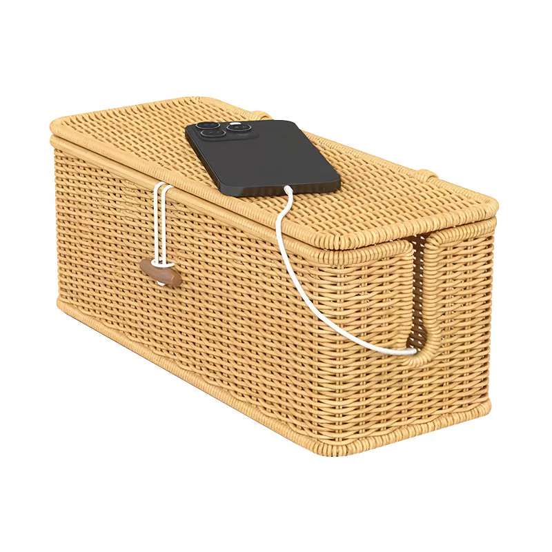 🔥Boîte de rangement en rotin tressé à la main avec couvercle - Image 10