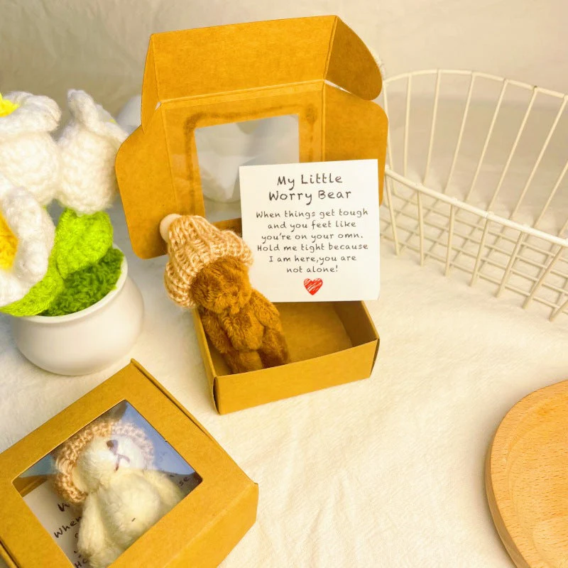 🔥Dernier jour prix spécial-50% de réduction🎁Mini ours en peluche fait main dans une boîte - Image 11