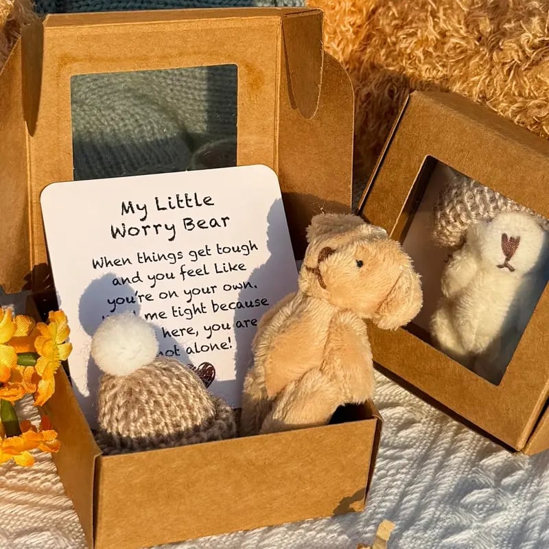 🔥Dernier jour prix spécial-50% de réduction🎁Mini ours en peluche fait main dans une boîte - Image 4