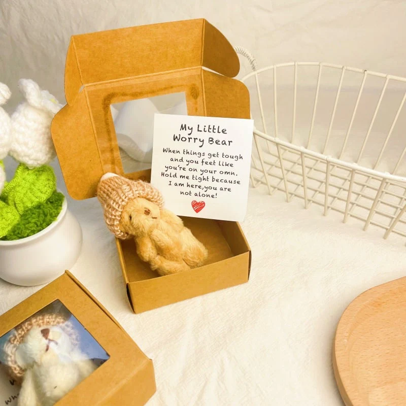 🔥Dernier jour prix spécial-50% de réduction🎁Mini ours en peluche fait main dans une boîte - Image 6