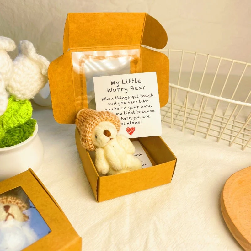 🔥Dernier jour prix spécial-50% de réduction🎁Mini ours en peluche fait main dans une boîte - Image 8