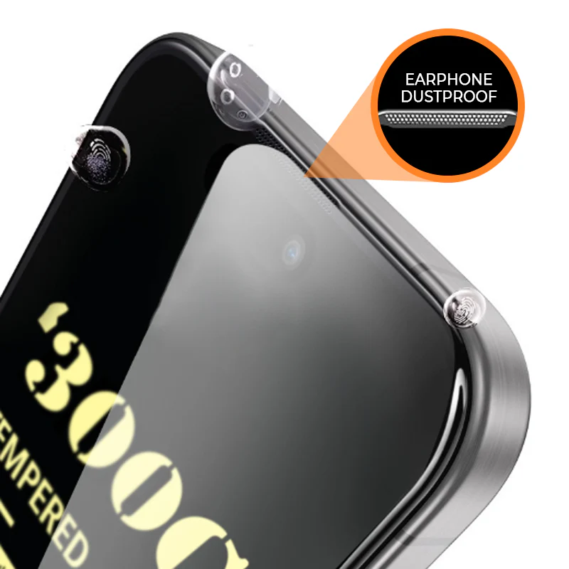 Protecteur d'écran en verre trempé HD anti-espion pour la série iPhone - Image 6