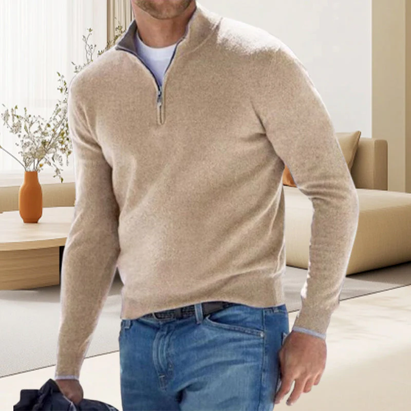Pull de base pour hommes avec fermeture éclair - Image 3
