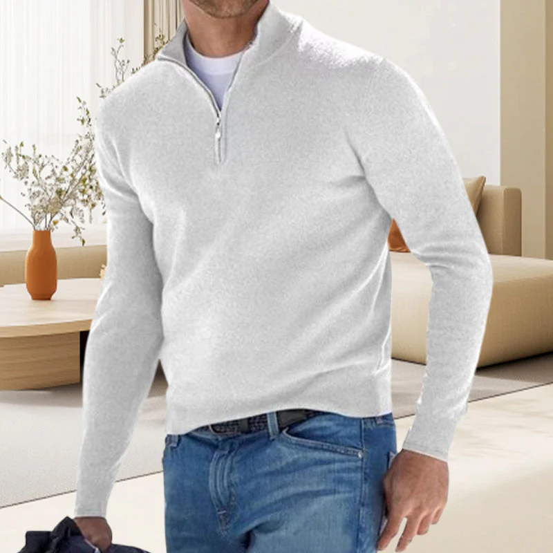 Pull de base pour hommes avec fermeture éclair - Image 4