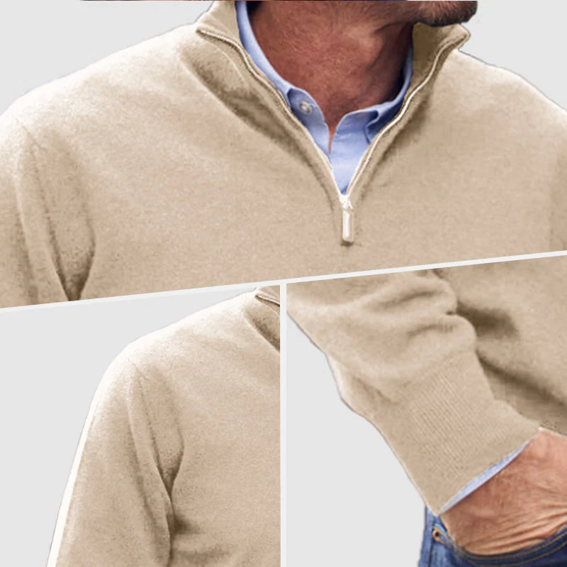 Pull de base pour hommes avec fermeture éclair - Image 7