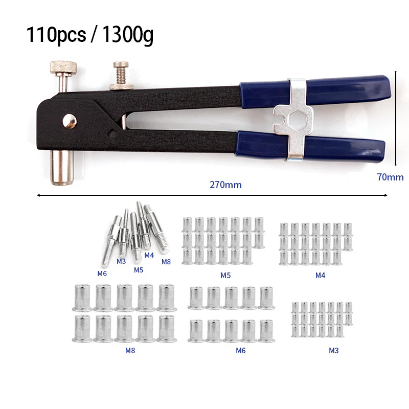 💥💥Ensemble d'outils manuels robustes pour écrous à rivets - Image 11