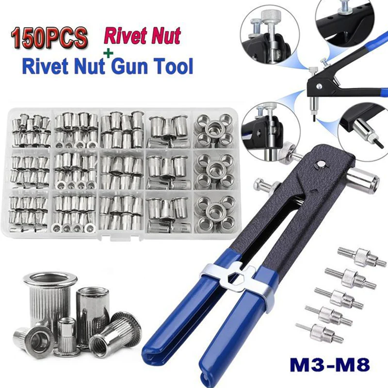 💥💥Ensemble d'outils manuels robustes pour écrous à rivets - Image 8