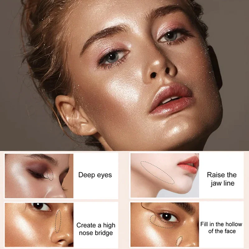 đVente Ă chaudđPoudre de surlignage Stick pailletĂ© pour le maquillage - Image 5