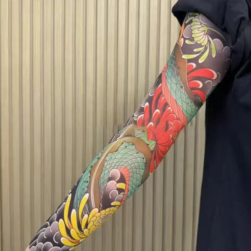 🏆✨Nouvelle tendance incontournable ❤️🔥Manchons tatouage ultra-fins anti-UV - Image 9