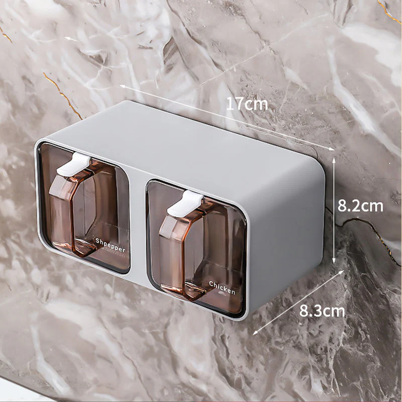 Hole-free Wall-mounted Seasoning Box - Image 12
