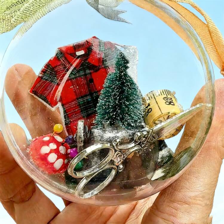 📢📢50% DE RÉDUCTION !!! 🎅Décoration de Noël à coudre : boule à neige🎄 - Image 3