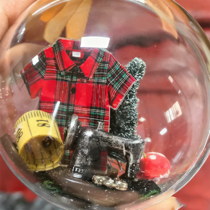 📢📢50% DE RÉDUCTION !!! 🎅Décoration de Noël à coudre : boule à neige🎄 - Image 5