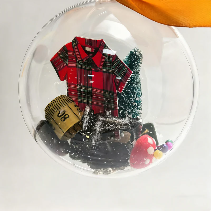 📢📢50% DE RÉDUCTION !!! 🎅Décoration de Noël à coudre : boule à neige🎄 - Image 6