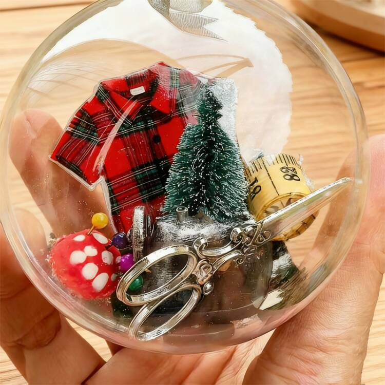 📢📢50% DE RÉDUCTION !!! 🎅Décoration de Noël à coudre : boule à neige🎄 - Image 7