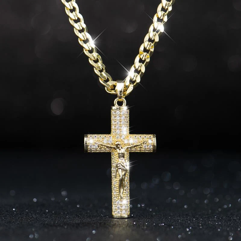 📢📢50 % de réduction !!! 💖✝️Collier pendentif crucifix Jésus - Image 5