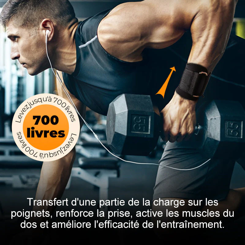 💎 49% DE RÉDUCTION ! 💎 Sangles de Poignet Robustes à Crochets pour Haltérophilie – Prise Ultrasécurisée, Confort Maximal & Support Musculaire Intensif - Image 3