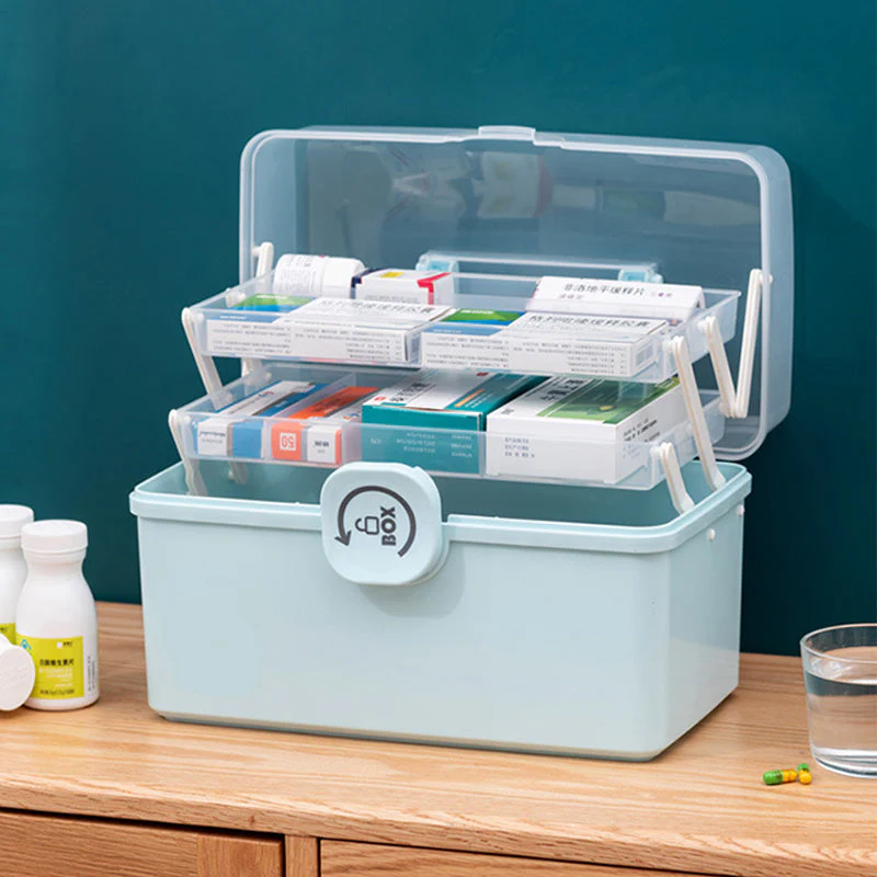 📢📢Grande vente ⏰⏰⏰Boîte à médicaments familiale multi-étages grande capacité - Image 6