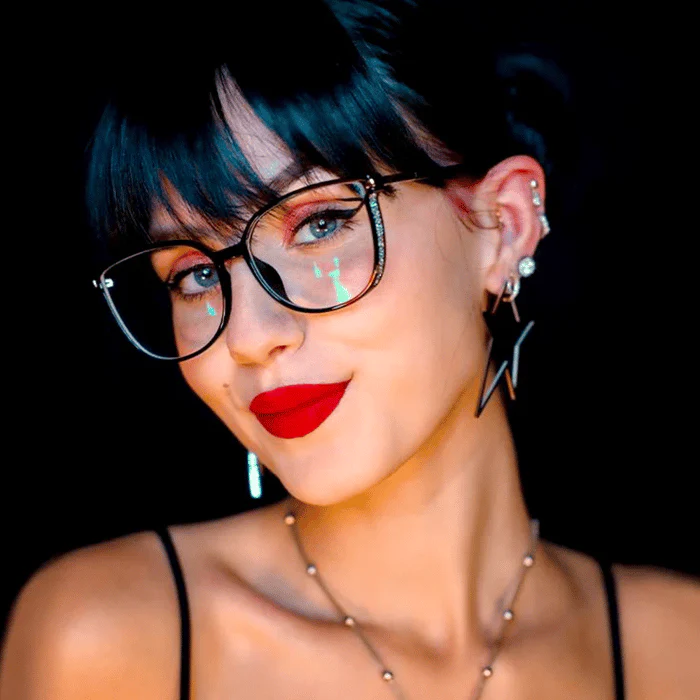 ✨Le cadeau idéal❤️ - Lunettes de mode oversize pour femmes avec protection HD contre la lumière bleue - Image 11