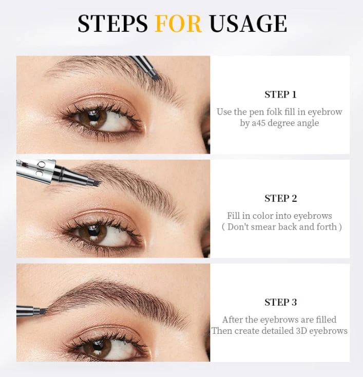 📢📢Achetez-en 1, obtenez-en 1 gratuit⏰Crayon de tatouage 3D imperméable à 4 pointes de fourche pour microblading (🔥 achetez-en 1, obtenez-en 1 gratuit) - Image 6