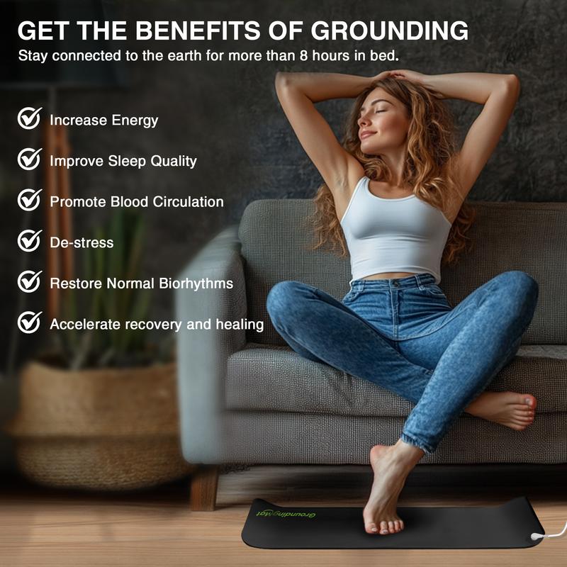 📢📢50% de réduction !! ⏰Tapis de mise à la terre d'intérieur pour un meilleur sommeil - Image 3