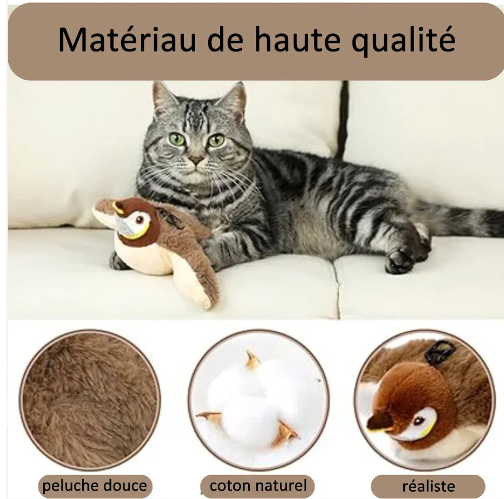 🔥Dernier jour 50% de réduction🐦Jouets à l'herbe à chat pour oiseaux à ailes battantes - Image 12