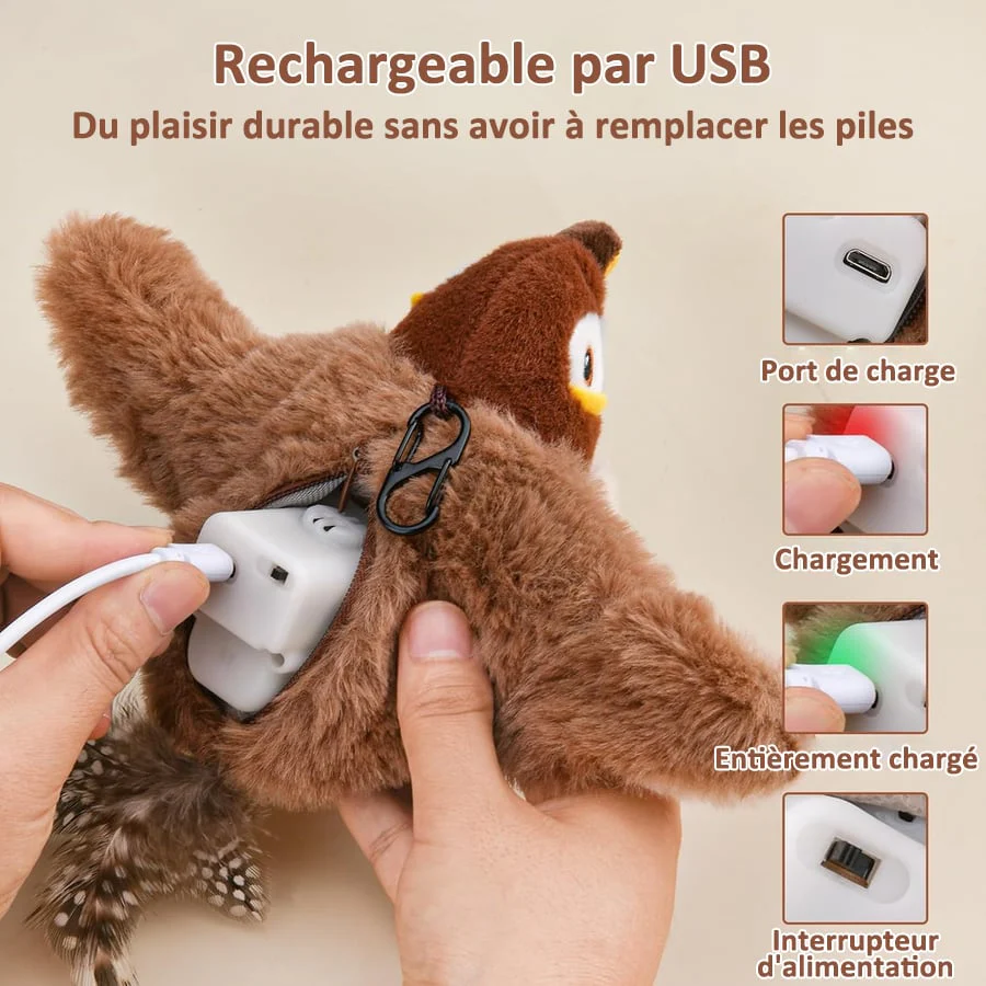 🔥Dernier jour 50% de réduction🐦Jouets à l'herbe à chat pour oiseaux à ailes battantes - Image 5