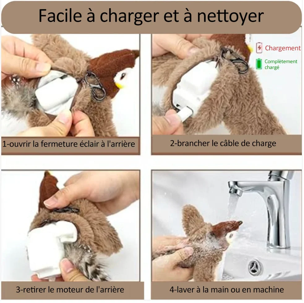 🔥Dernier jour 50% de réduction🐦Jouets à l'herbe à chat pour oiseaux à ailes battantes - Image 9