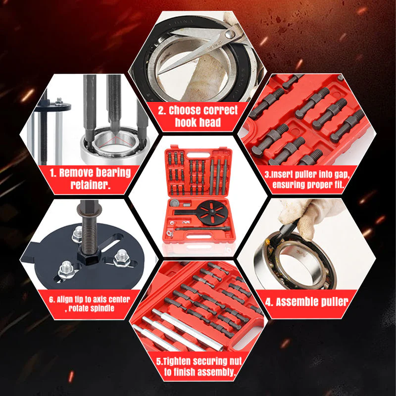 📢📢3 dernières heures : Grande vente⏰⏰Outil de démontage des roulements internes🪛 - Image 8