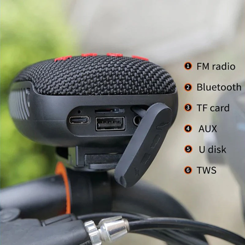 🔈🔈60 % DE RÉDUCTION🚲Enceinte Bluetooth sport pour vélo – Étanche IPX5, TWS et compatible carte microSD 🚴‍♂️🔊 - Image 8