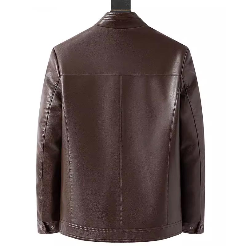 📢📢60 % de réduction !!⏰Veste Chaude en Cuir avec Doublure en Peluche pour Homme - Image 7
