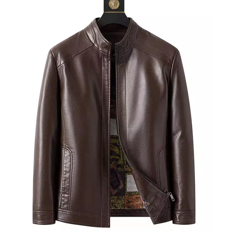 📢📢60 % de réduction !!⏰Veste Chaude en Cuir avec Doublure en Peluche pour Homme - Image 8