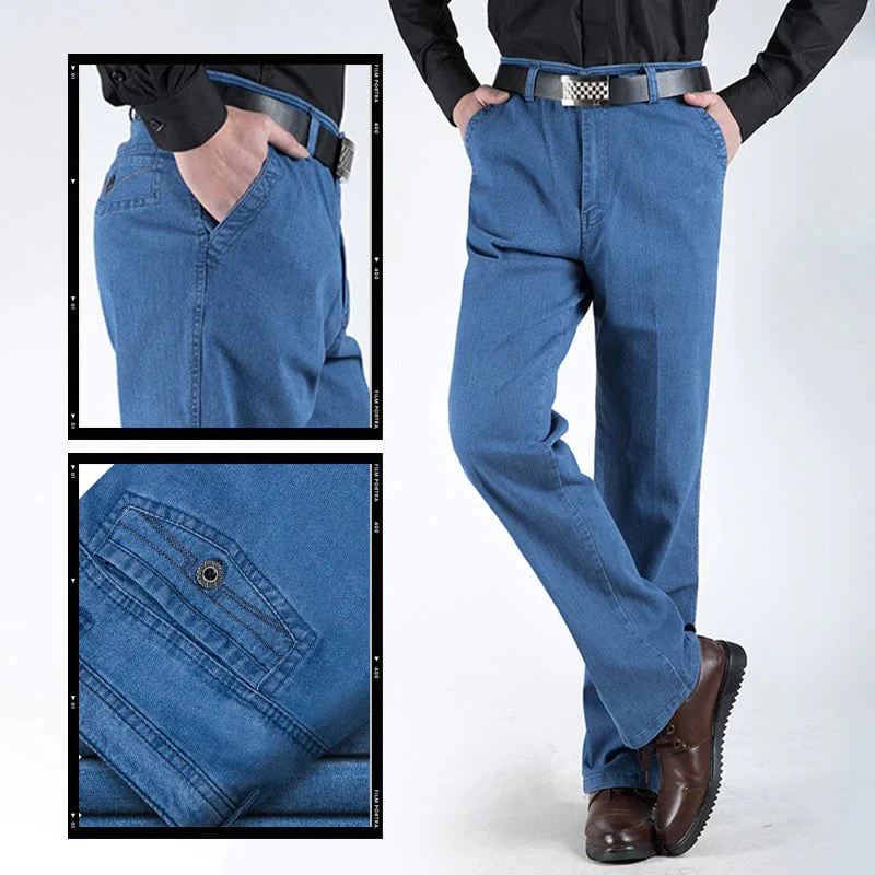 📢📢60 % de réduction !!! 🎅 Jeans taille haute à coupe droite pour hommes - Image 10