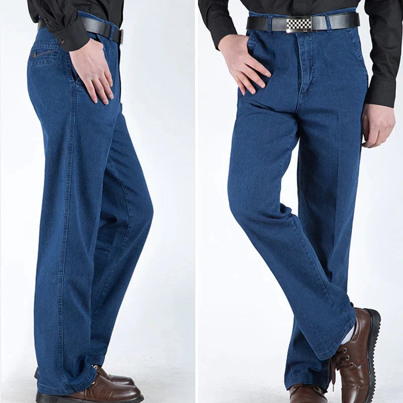 📢📢60 % de réduction !!! 🎅 Jeans taille haute à coupe droite pour hommes - Image 11