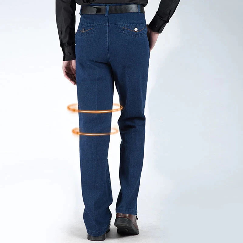 📢📢60 % de réduction !!! 🎅 Jeans taille haute à coupe droite pour hommes - Image 12